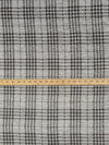 Heathered Gray/Muted Black/Metallic Brass Polyester/Lycra Plaid Foil Print Heathered Knit 54W