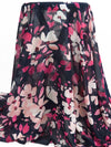 Midnight Navy/Pale Pink/Fuchsia Rose/Multi 100% Polyester Floral Print Chiffon - NY Designer - 60W