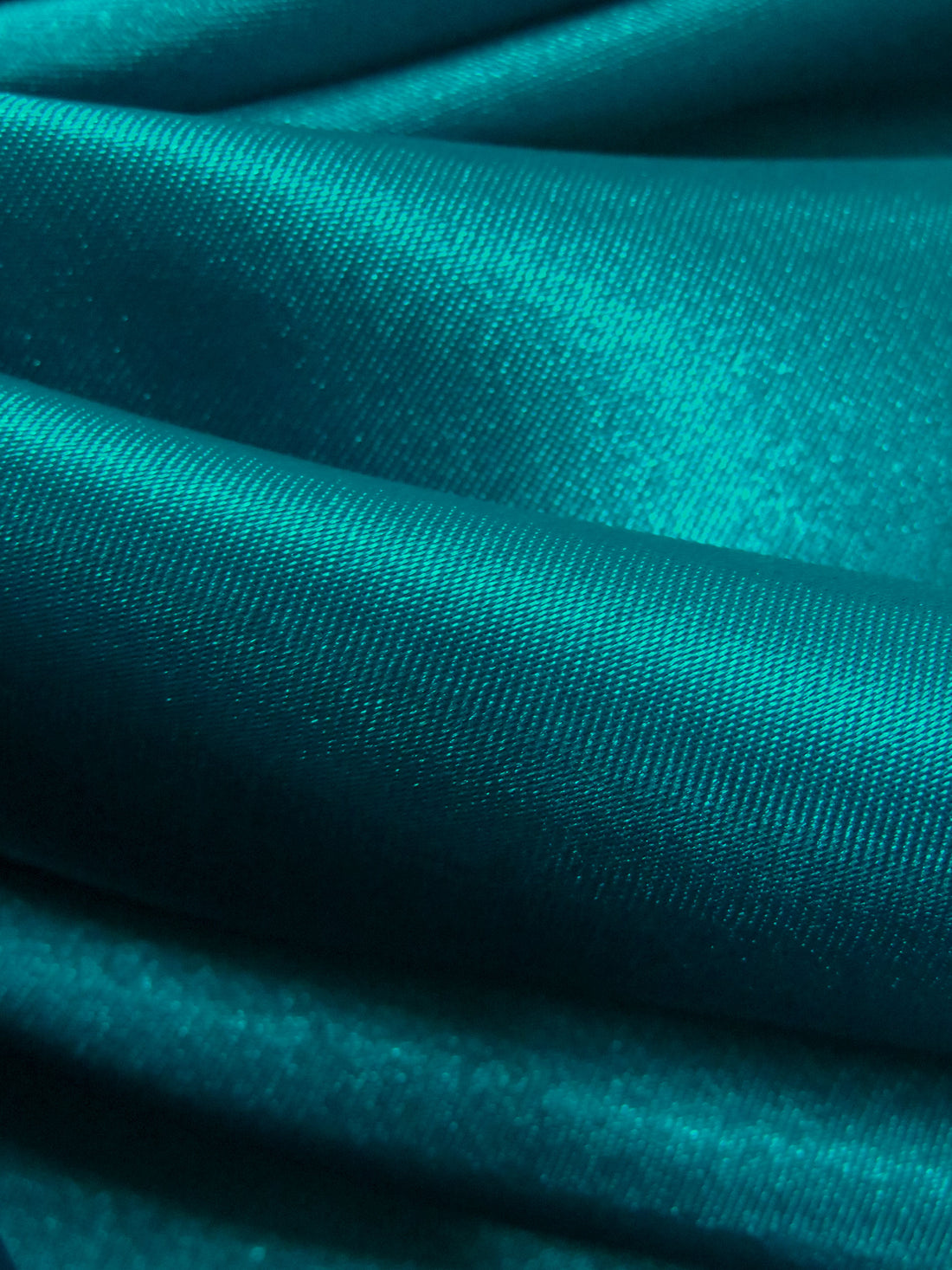 Dark Teal 100% Polyester Charmeuse - NY Designer - 60W