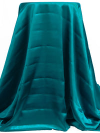 Dark Teal 100% Polyester Charmeuse - NY Designer - 60W