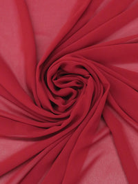 Chili Pepper Red 100% Polyester Chiffon - NY Designer - 58W