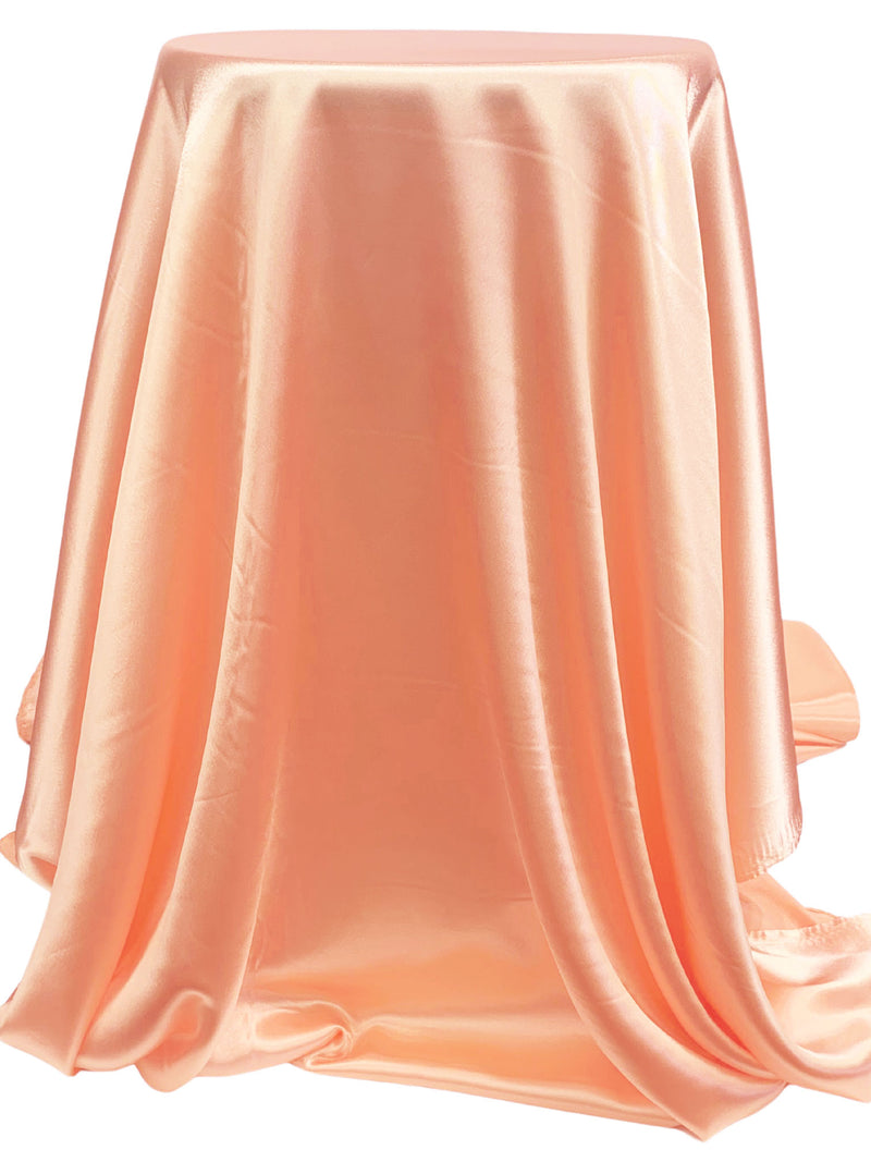 Apricot 100% Polyester Charmeuse - NY Designer - 58W