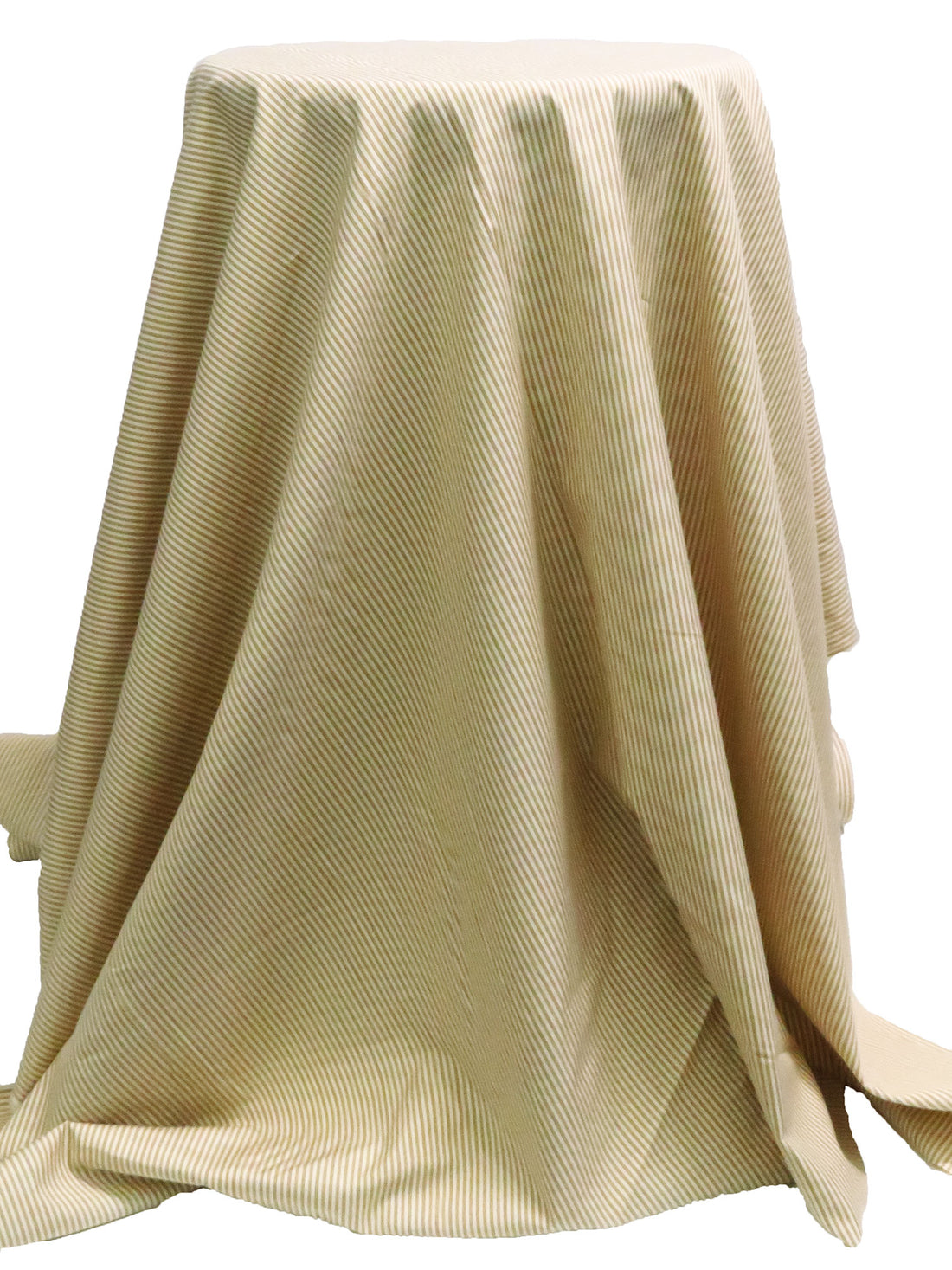 Apricot/Cream/Black 100% Cotton Stripe Weave Shirting  - Imported From Japan - 47W