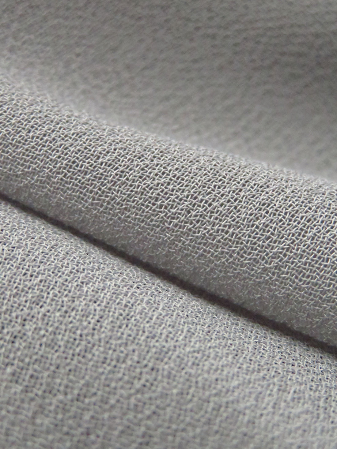 Cloud Gray 100% Polyester Pebble Georgette - NY Designer - 56W