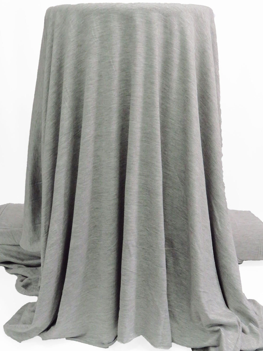 Glacier Gray Rayon/Lycra Heathered Jersey Knit 58W