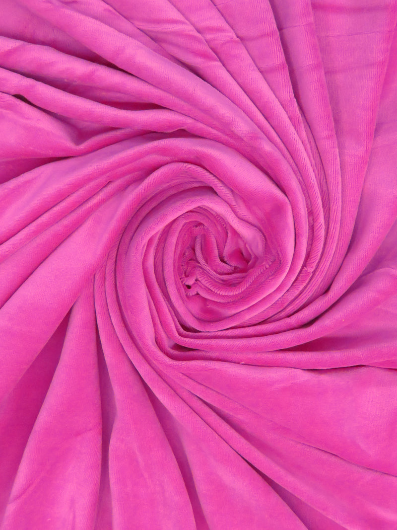 Royal Pink Polyester/Lycra Velour Knit 54W