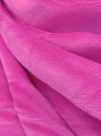 Royal Pink Polyester/Lycra Velour Knit 54W