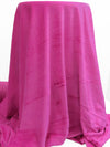 Royal Pink Polyester/Lycra Velour Knit 54W