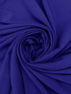 Midnight Blue 100% Polyester Crepe - Famous Dress Designer - 58W