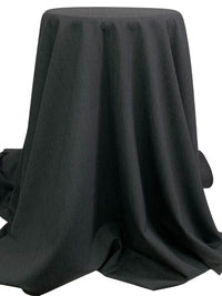 Granite Gray/Black/Cadet Blue 100% Worsted Wool Vertical Pinstripe Weave Suiting - Imported From Italy - 58W