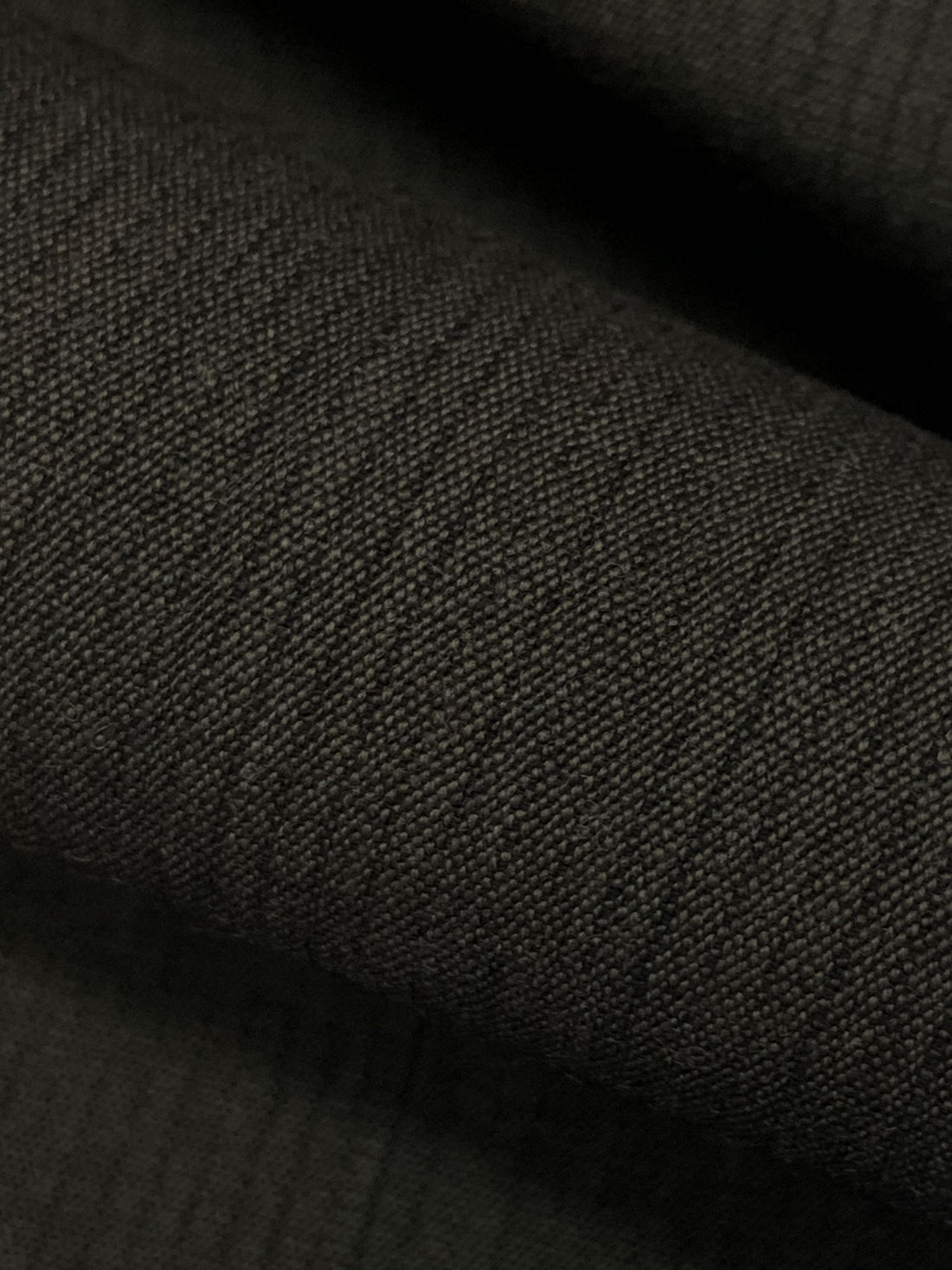 Dark Muted Sage/Black 100% Worsted Wool Vertical Novelty Pinstripe Weave Suiting - Imported From Italy - 61W