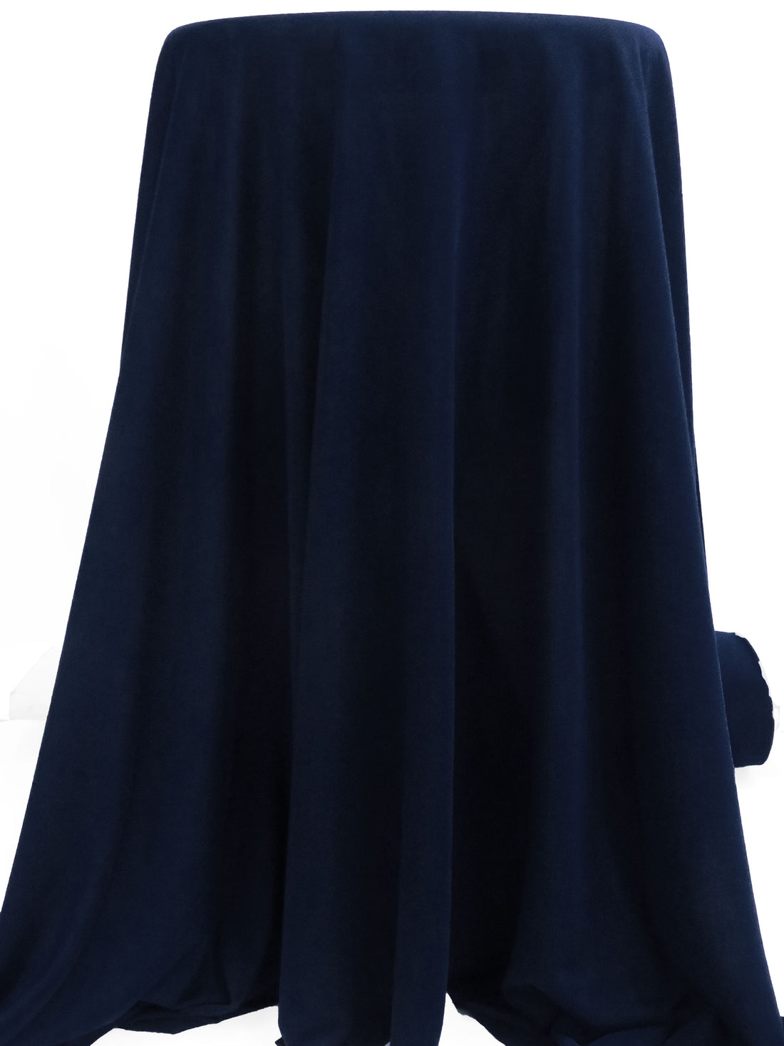 Midnight Blue 100% Polyester Sheer Crepe Knit 52W