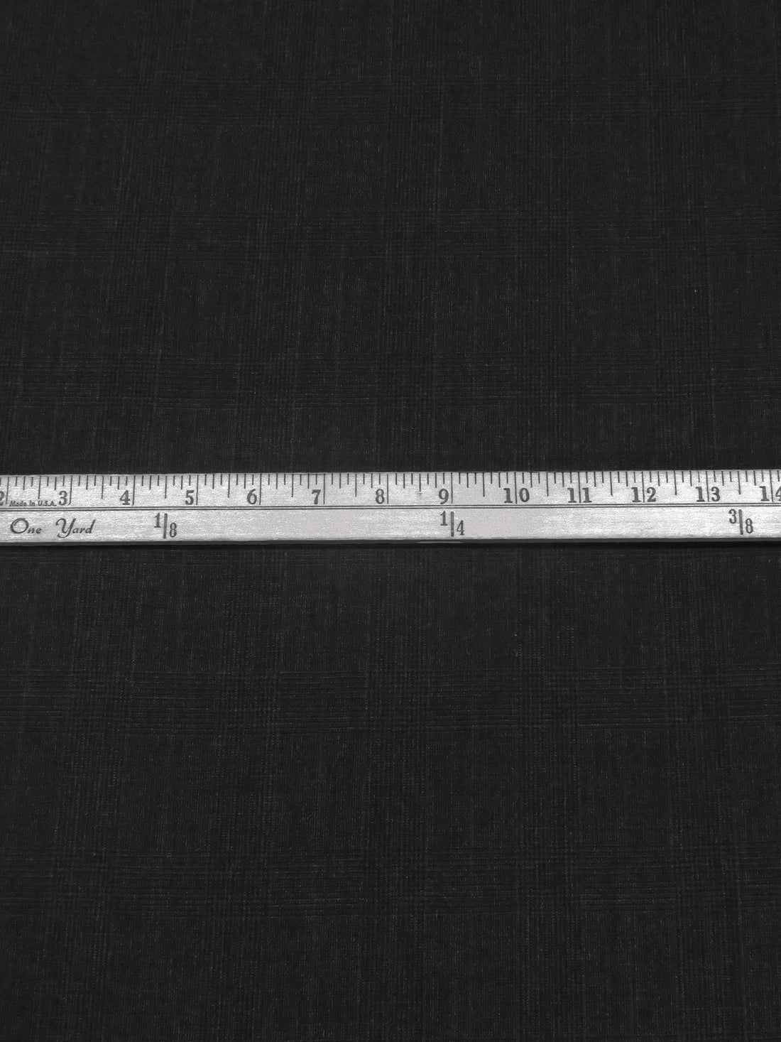 Charcoal/Black/Red Bean Wool/Nylon Glen Plaid Weave Suiting - Imported From Italy - 58W