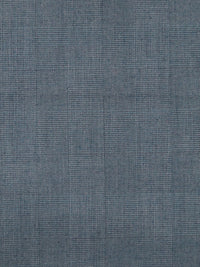 Denim Blue/Vivid Blue/White 100% Cotton Fine Shadow Plaid Shirting - Imported From Japan - 44W