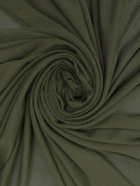 Dark Muted Olive Polyester/Lycra Mesh-Like Knit 46W