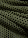 Dark Muted Olive Polyester/Lycra Mesh-Like Knit 46W