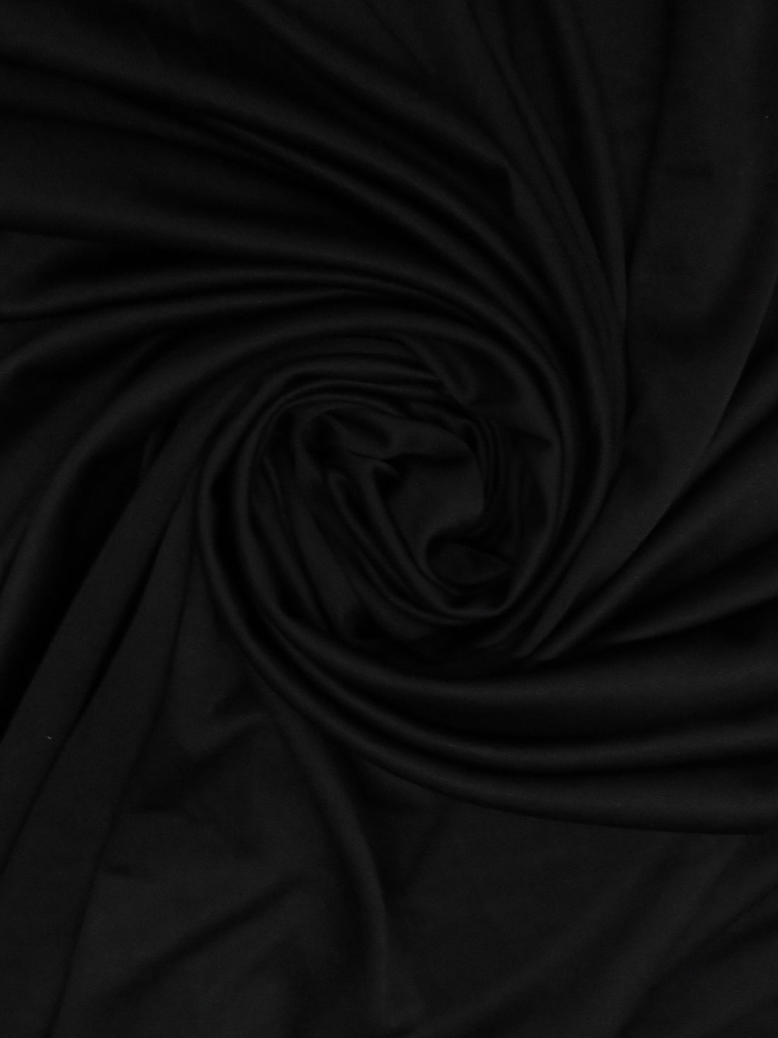 Intense Black 100% Polyester Knit Lining 54W