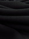 Ink Black 100% Polyester Crepe Chiffon 58W