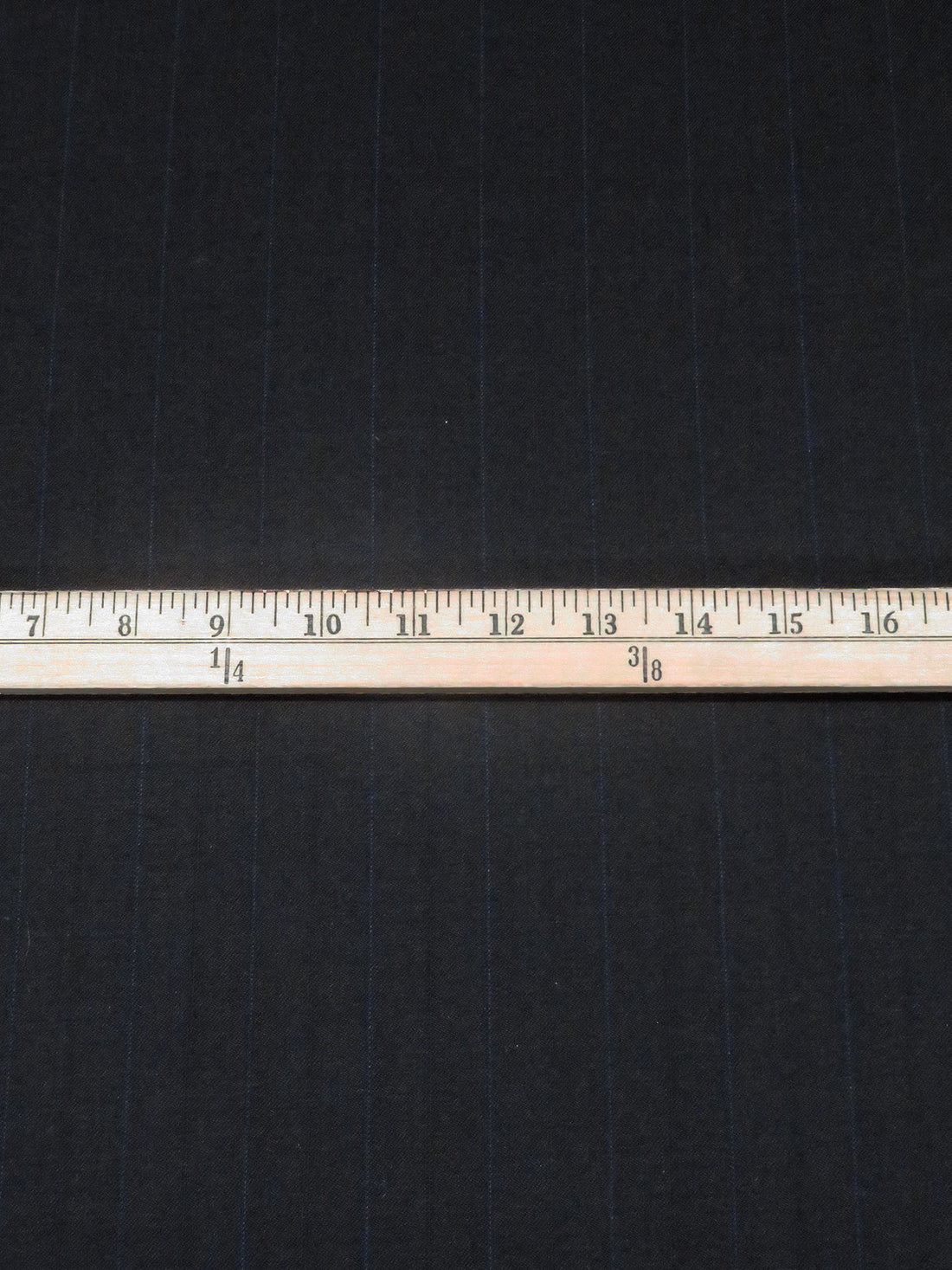 Cool Black/Dark Blue Wool/Nylon Vertical Stripe Weave Suiting - Imported From Italy - 60W