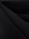 Stark Black 100% Polyester Crepe Chiffon 58W