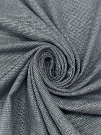 Slate Blue/Dusty Laurel Green/Dark Tan Wool/Blend Windowpane Plaid Tweed Flannel Suiting 59W