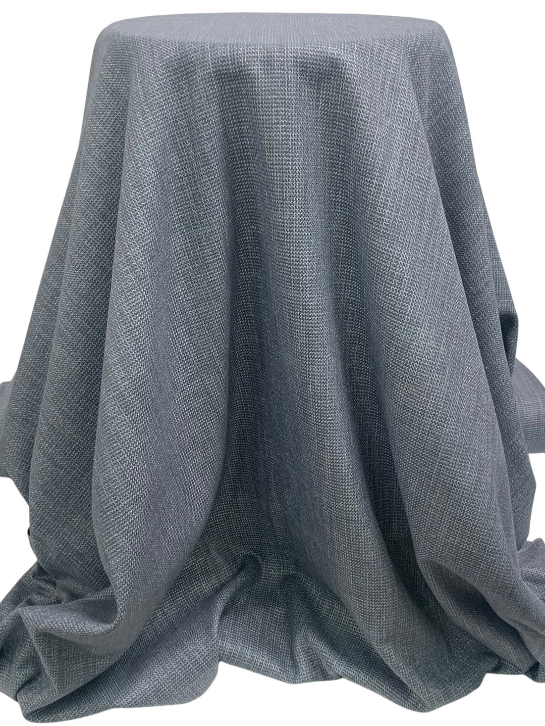 Slate Blue/Dusty Laurel Green/Dark Tan Wool/Blend Windowpane Plaid Tweed Flannel Suiting 59W