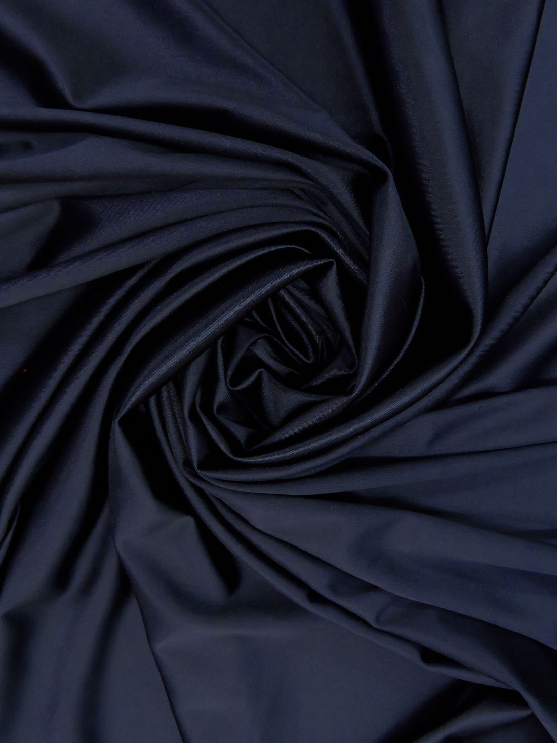 Midnight Navy Polyester/Lycra Drapey Stretch Satin - NY Designer - 60W