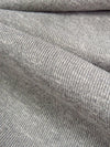 Cloud Gray Polyester/Lycra Heathered Brushed Rib Sweater Knit - NY Designer - 58W