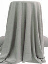 Cloud Gray Polyester/Lycra Heathered Brushed Rib Sweater Knit - NY Designer - 58W