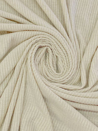 Soft Sandalwood Beige Polyester/Rayon/Lycra Ribbed Sweater Knit - Michael Stars - 50W