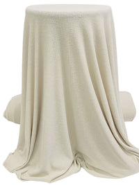 Soft Sandalwood Beige Polyester/Rayon/Lycra Ribbed Sweater Knit - Michael Stars - 50W