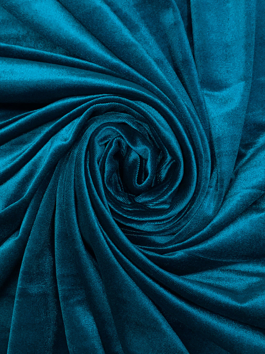 Deep Sea Blue Polyester/Lycra Stretch Velvet Knit 56W