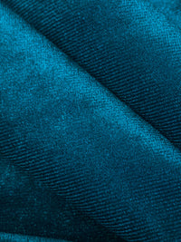 Deep Sea Blue Polyester/Lycra Stretch Velvet Knit 56W