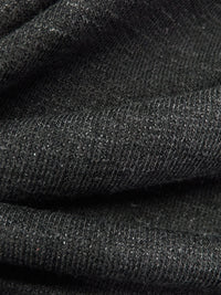 Dark Charcoal Polyester/Rayon/Lycra Heathered Sweatshirt French Terry Knit 60W