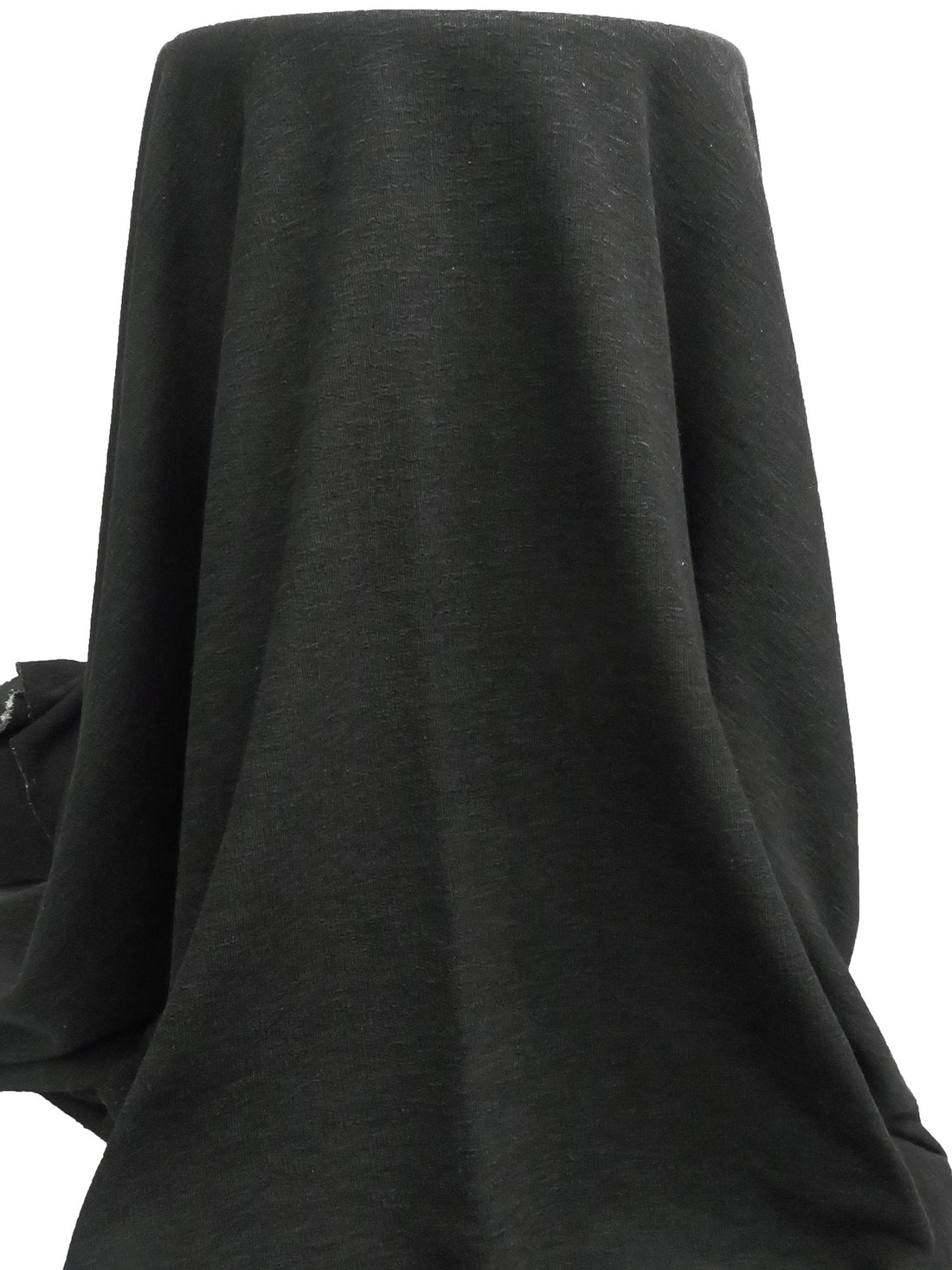 Dark Charcoal Polyester/Rayon/Lycra Heathered Sweatshirt French Terry Knit 60W