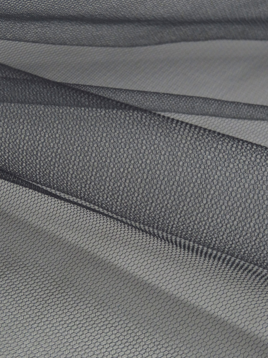 Iron Gray 100% Nylon Shimmer Netting 58W