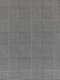 White/Black 100% Polyester Glen Plaid Suiting 58W
