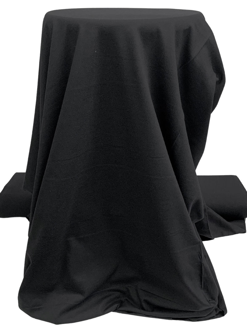 Muted Black 100% Cotton Tubular Jersey Knit 30W