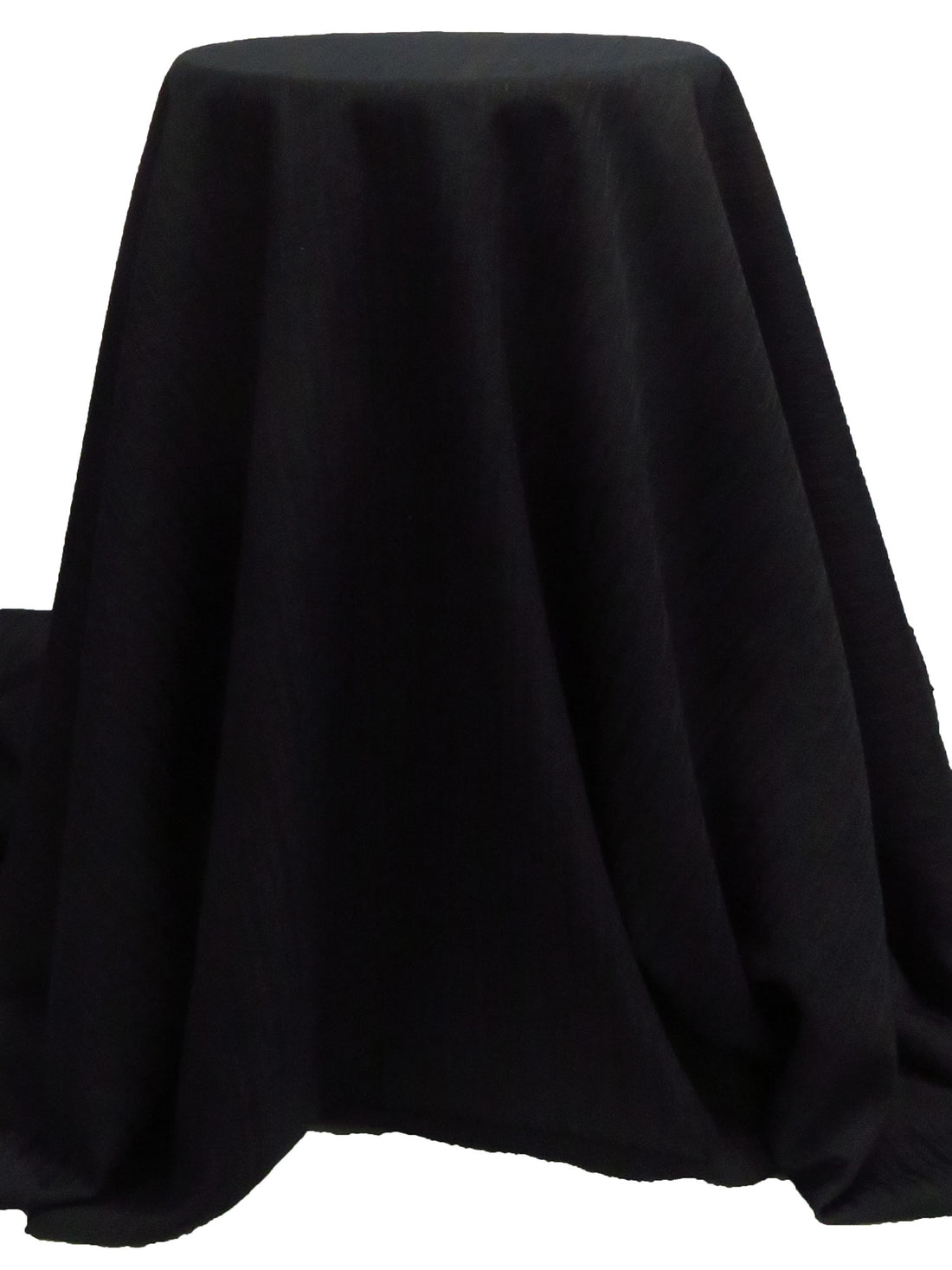 Black 100% Polyester Raised Stripe Suiting 58W