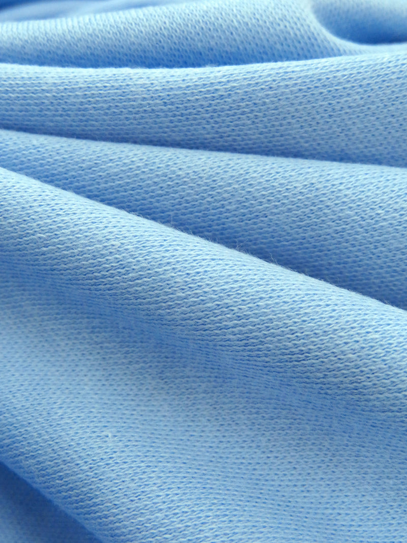 SOLD AS IS ONLY - Cerulean Frost Cotton/Polyester Tubular Interlock Knit 32W