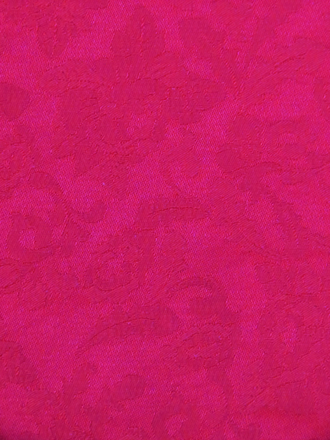 Barbie Pink Cotton/Nylon Floral Jacquard Suiting - NY Designer - 50W