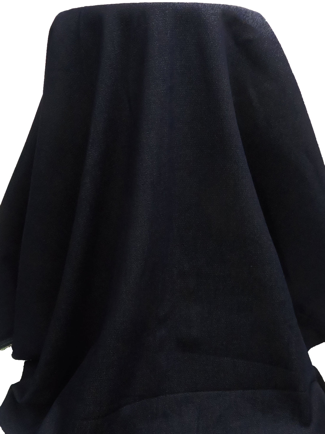 Midnight Navy Cotton/Lycra Looped Back Denim 49W