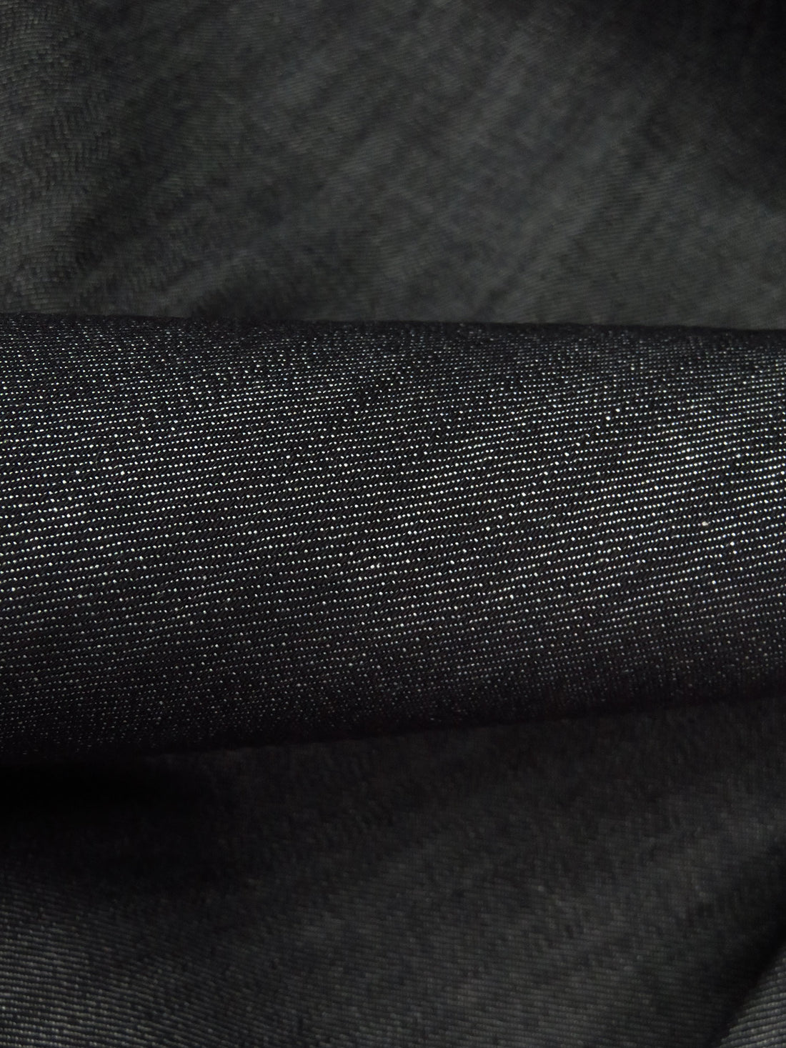 Very Dark Midnight Navy Cotton/Lycra Stretch Denim 56W