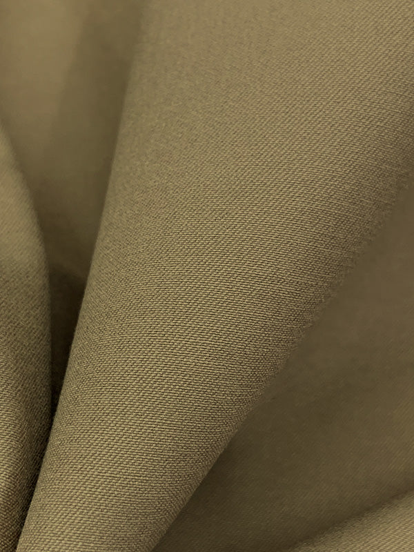 Dark Tan Rayon/Nylon/Lycra Stretch Bengaline Suiting 58W