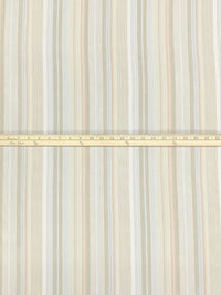 Peachy Pink/Alabaster/Pale Gray 100% Polyester Vertical Abstract Stripe Print Crepe Blouse Weight Woven 60W
