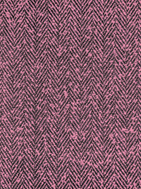 Amaranth Pink/Black 100% Polyester Tweed Herringbone Weave Suiting 58W