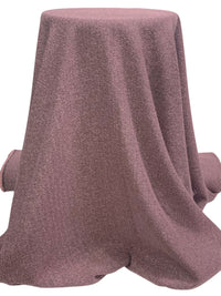 Amaranth Pink/Black 100% Polyester Tweed Herringbone Weave Suiting 58W