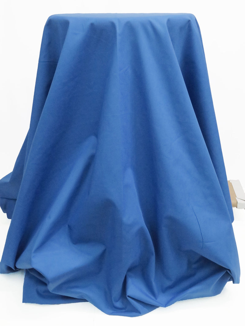 Azure Blue Cotton/Polyester Broadcloth 44W