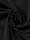 Black Rayon/Nylon/Lycra Stretch Bengaline Suiting 60W