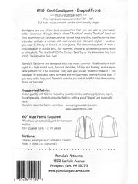 Pamela's Patterns - Cool Cardigans Draped Front Pattern - #110